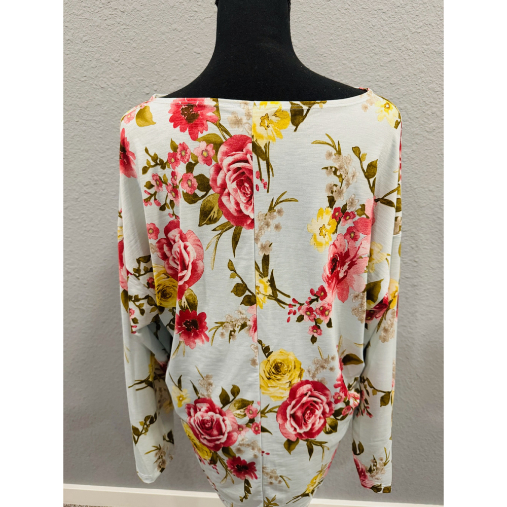 White Birch Vibrant Floral Print Top | NWOT | Sz X-Large - Picture 9 of 11